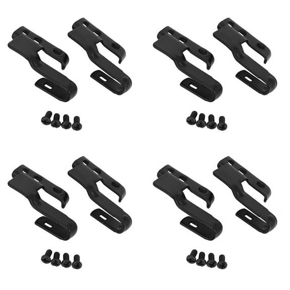 8 Sets Universal Front Windshield Wiper Blade Arm Adapter Mounting Kit Fit Varieties of Vehicles 3392390298,8 x Windshield Wiper Adapters 16 x Screws,black