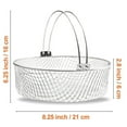 thumbnail image 4 of Stainless Steel Basket with Handle Removable Tools Colander Insert Deep Fry Mesh Basket for Kitchen French Fries Baking Meats Oven, 4 of 8