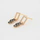 thumbnail image 5 of Aretes Colgantes Fiesta Dama Swarovski y Onix Oro 14K Lam dorado Unitalla, 5 of 7