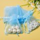 thumbnail image 2 of 50 Piezas Bolsas de Regalo de Organza, 7 x 9 cm Bolsas de Regalo Blancas con Cordón Bolsas de Joyería Bolsas de Favor de Boda para Fiesta de Navidad Cumpleaños Caramelo de Concha, 2 of 3