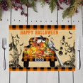 thumbnail image 5 of Halloween Holiday Placemats Set of 4, Non Slip Heat-Resistant Washable Table Place Mats for Kitchen Dining Table Home Decoration, 12" x 18", 5 of 9