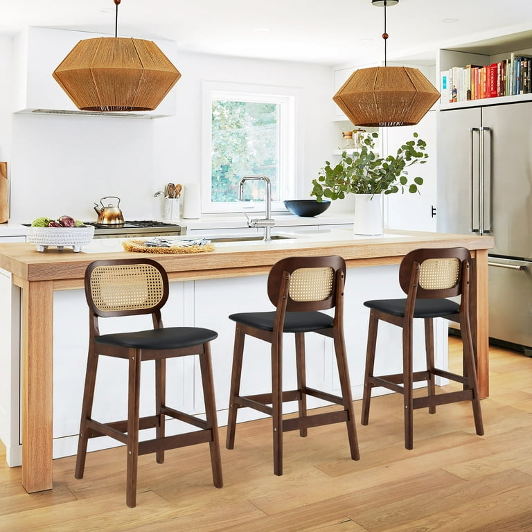 Taburetes Altos para una Cocina TOP - Nomad Bubbles  Rattan bar stools,  Kitchen bar stools, Kitchen furniture design