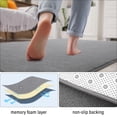 thumbnail image 4 of Alfombra B BENRON Suave Antideslizante 61x183 cm Gris Pasillo, 4 of 7