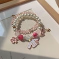 thumbnail image 2 of Pulsera transparente de verano, linda y dulce, para chica, suave, para estudiante, cadena de cuentas, regalo para novia, 2 of 6