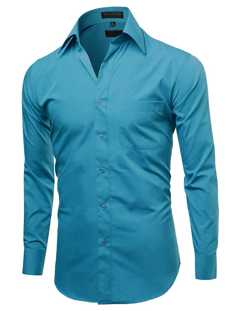 mens turquoise long sleeve dress shirt Ariat Men's Blaine Fitted Shirt