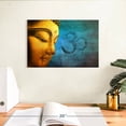 thumbnail image 3 of Elephant Stock Om Noble Buddha Wall Art - Horizontal Canvas Wall Art - Living Room Wall Decor - People Canvas - Orange And Teal Decor - 12" x 8", 3 of 8