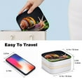 thumbnail image 4 of Mother's Day SnailPortable Jewelry Box with Customizable Grid, Metal Zipper, and Stylish Design, 4 of 6