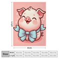 thumbnail image 4 of Orinice Cute Piglet Warm Lightweight Blanket Soft Fleece Blankets for All Seasons, Living Room Sofa Decor, Cow Gifts, Multiple Sizes 40''x50'' 50''x60'' 60''x80'' 40x50in, 4 of 6