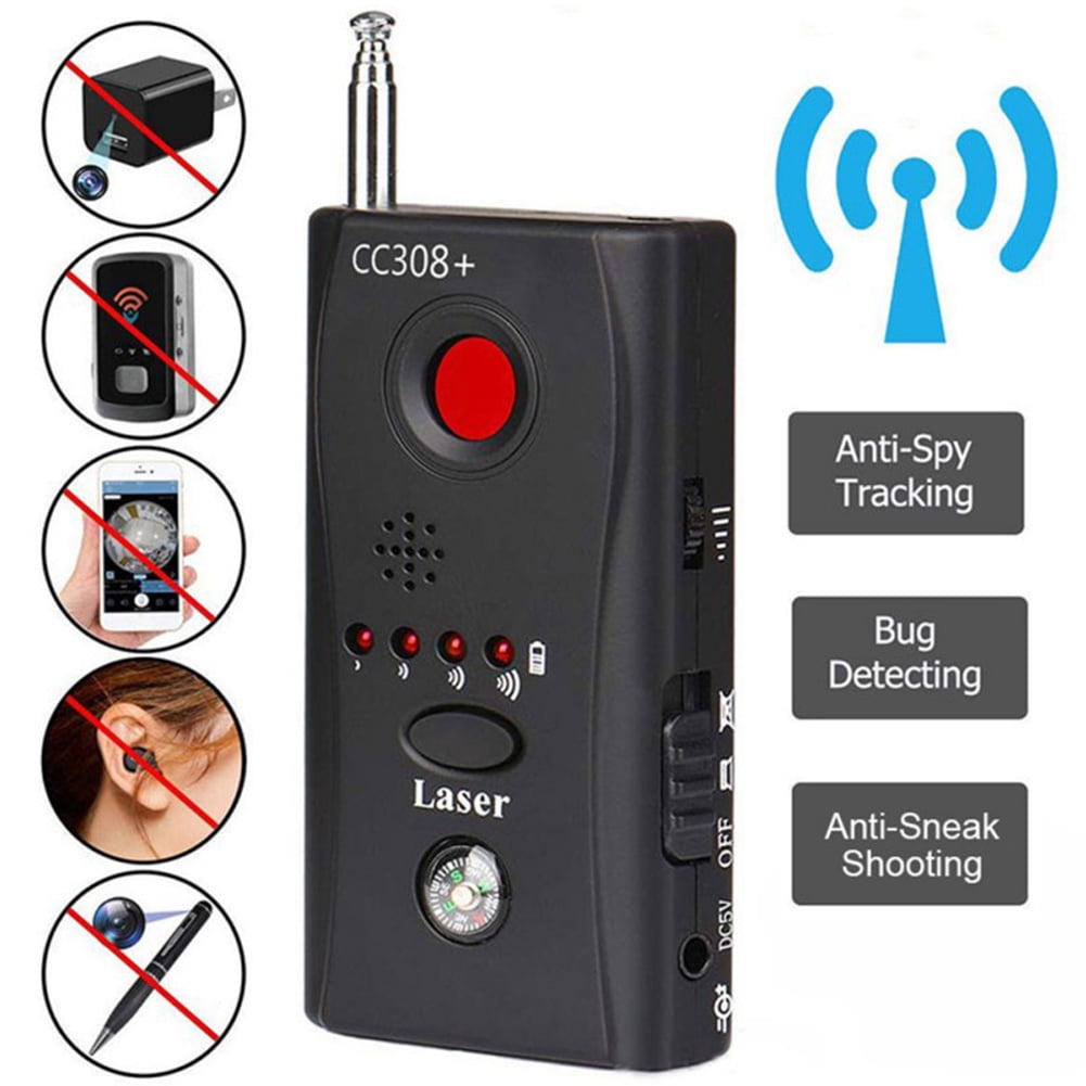 CC308+RF Tracker Anti-Spionage-Detektor Kamera Laserobjektiv GSM Bug Finder NEU 