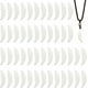 thumbnail image 1 of 60 colgantes de resina con forma de diente de lobo, diseño floral blanco, para collar, con dientes de animal., 1 of 6