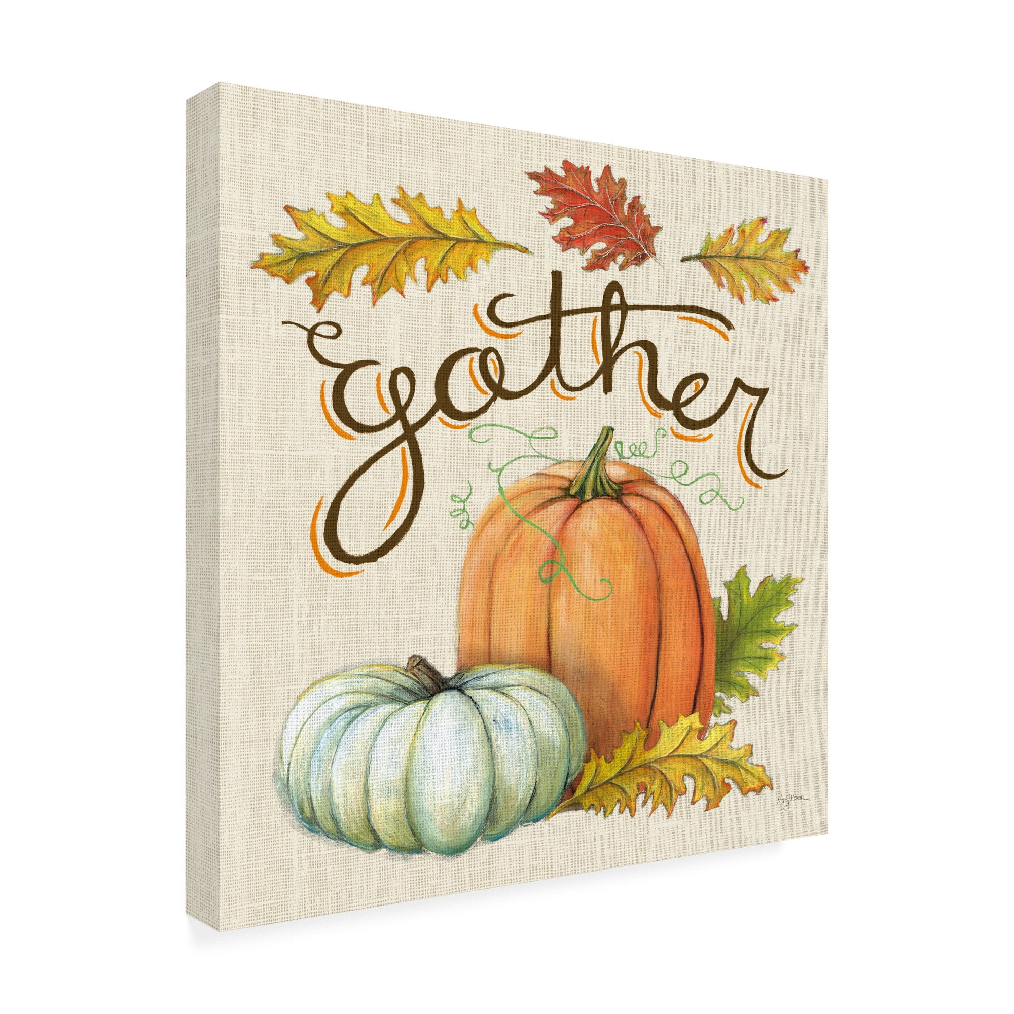 Trademark Fine Art 'Autumn Harvest III Linen' Canvas Art by Mary Urban