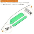 thumbnail image 4 of Uxcell 3.15"x1.65" Aluminium Luggage Tag Identifier Card Holder for Travel Green 5Pack, 4 of 6