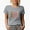 Heather Grey, variant on Oklahoma, United States of America, USA or US State Themed, Groovy Retro Wavy Text Merch Gift, Tan T-Shirt, Medium