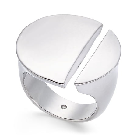 Alfani Silver-Tone Split Circle Ring