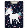 thumbnail image 2 of FMSHPON Flower Unicorn Floral Clipboard Hardboard Wood Nursing Clip Board and Pull for Standard A4 Letter 13x9 inches, 2 of 8