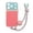 Pink, variant on Contrast Color Silicone Phone Case for iPhone 17 - Protective Cover with Adjustable Wrist Strap & Ball Charm - Summer Vibe Drop-Proof Accessory(Green)