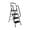 4 Step, variant on 3-Step Folding Step Stool with Wide Anti-Slip Pedal, Sturdy & Portable Steel Ladder, Lightweight,3 Step