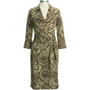 George - Women's Stretch Print Wrap Dress