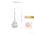 thumbnail image 2 of Angara Lab Grown Diamond Earrings - -Round Diamond Leverback Earrings in Platinum for Women, 2 of 5