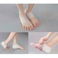 thumbnail image 4 of 1 Pair Unisex Invisible Height Lift Heel Pad Sock Liners Soft Heighten Insole, 4 of 8