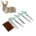 thumbnail image 3 of Ciseaux de Coupe de Cheveux, Ensemble de Ciseaux de Coupe de Cheveux pour Animaux Réglables Professionnels en Acier Inoxydable avec Sac de Rangement pour Coupe de Cheveux Or, Vert, 3 of 8