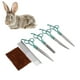 thumbnail image 3 of Tijeras Para Cortar El Pelo De Conejo, De Acero Inoxidable, Ajustables, Profesionales, Cómodas, Juego De Tijeras Para Cortar El Pelo De Mascotas Para El Cuidado De Mascotas, 3 of 7