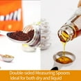 thumbnail image 6 of Magnetic Measuring Spoons Set, Dual Sided, Stainless Steel, Fits in Spice Jars (8Pcs-Black), 6 of 7
