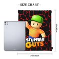 thumbnail image 3 of Stumble Guys Pattern Drawstring Bags Backpack Bag Cute Colorful Drawn Prints Drawing Sport Gym Sack Drawstring Bag String Bag Yoga Bag for Men Women Boys Girls, 3 of 5