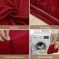 thumbnail image 4 of Saucer Chair Slipcover High Stretch Washable Moon Chair Cover for home and hotel Dark red, 4 of 11