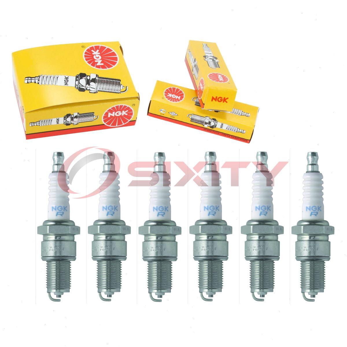 6 pc NGK 6773 Standard Spark Plugs for 0000-18-8914 065-01402-80 065-01404-80 08981-999-010 09482-00155 12992-6771-1 12992-6771-6 150261430 160793-78010 167-0275 1765082 1835754T 1835956T 1Y00