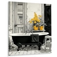 thumbnail image 2 of Designart "Vintage Bath Elegance" Laundry Metal Art Print, 2 of 5