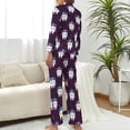 thumbnail image 3 of Top-kevin Women's Pajama Sets Tooth Crown Long Sleeve Lounge Sets Pjs Sleepwear with Pockets, 3 of 12
