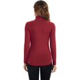 thumbnail image 4 of HSHDLDF Hauts à Manches Longues pour Femmes Col Roulé Doux Extensible Ajusté Couche de Base, 4 of 6