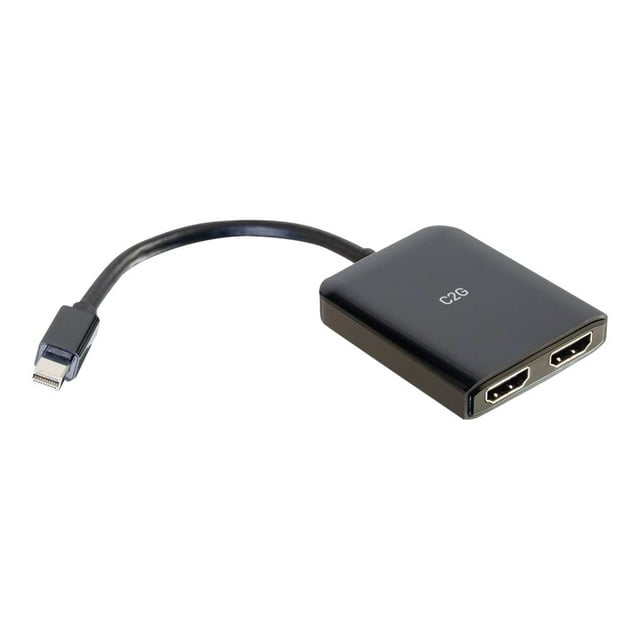 C2G Répartiteur Mini DisplayPort vers HDMI 4K pour Moniteur - Concentrateur Double pour Moniteur - Répartiteur Vidéo/Vidéo Audio - 2 x HDMI - Bureau