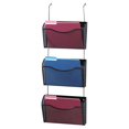thumbnail image 1 of Three-Pack Wire Mesh Wall Files, Letter, Three Pockets, Black, 1 of 1