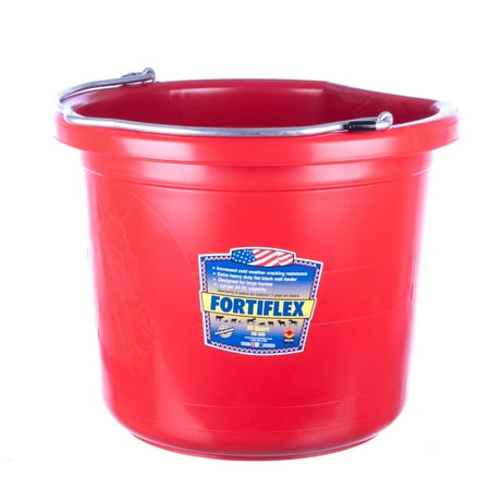 24 qt Flat Bucket Color (#FB124)Color: Red