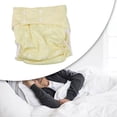 thumbnail image 1 of Cubierta de tela para pañales para adultos, cubierta de pañales reutilizable sin fugas Parte elástica de la pierna Pantalones de pañales de cintura , AMARILLO Fernando Pantalones de pañales para adultos, 1 of 8