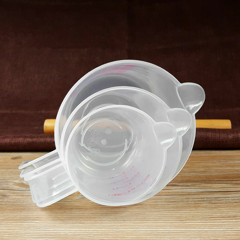 Octpeak Measuring Cup with Lid, Clear Plastic Measuring Cup,500ml/1000ml  Clear Plastic Measuring Cups with Lid Kitchen Cooking Baking Accessaries