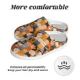 thumbnail image 6 of Rateoe Cat Paws Print Women's Men's Cotton Knit Slippers Lightweight Memory Foam Indoor House Shoes with Anti-Skid Sole-35/36, 6 of 7