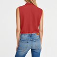 thumbnail image 5 of Cotton Linen Tank Tops for Women Button Down Sleeveless Shirt Gauze Breathable Blouses, XL, 5 of 6