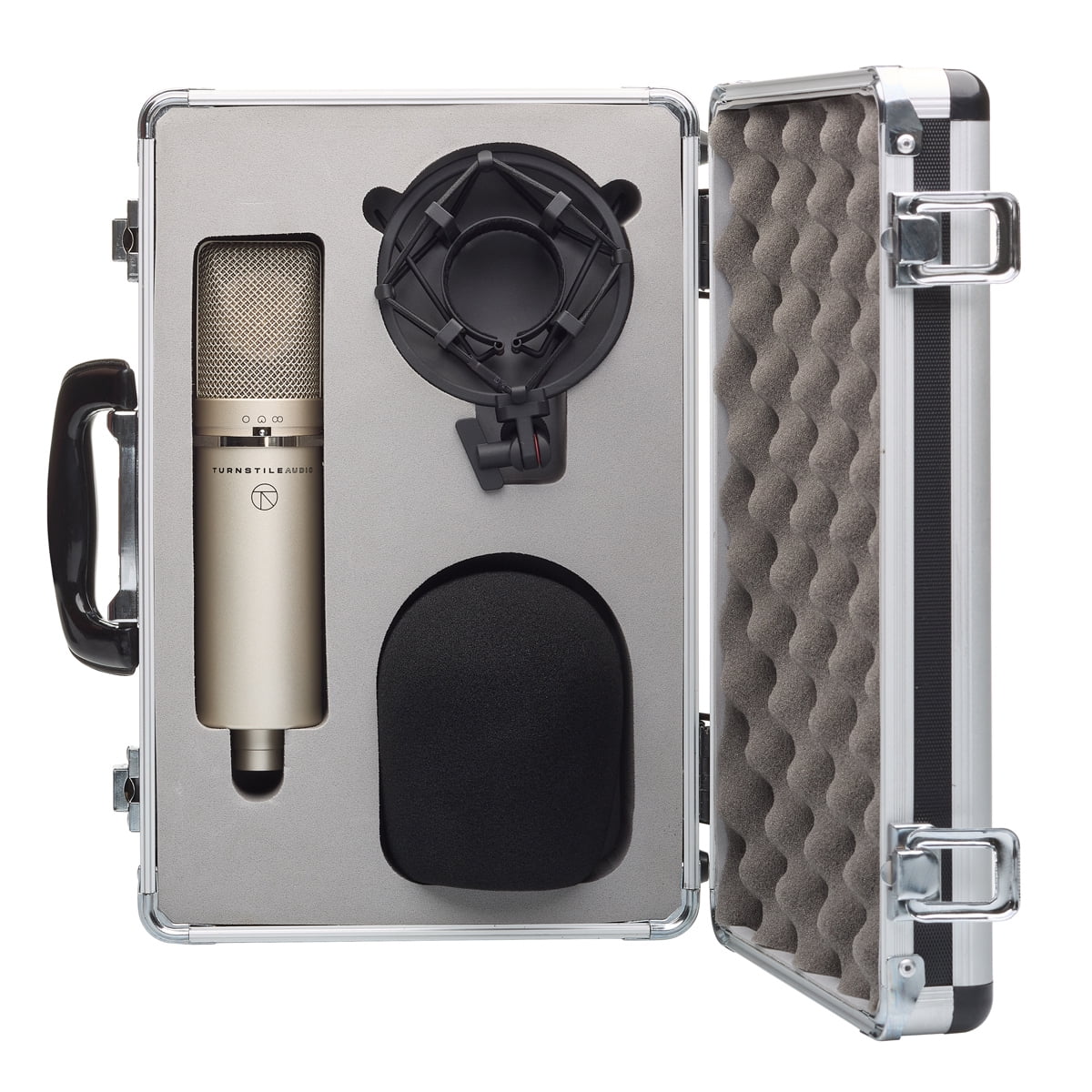 Turnstile Audio Concourse Series TAC1100 Multi-Pattern Cardioid Condenser Microphone, Large Diaphragm for Vocal Recording, Podcasting, and Streaming, XLR Output