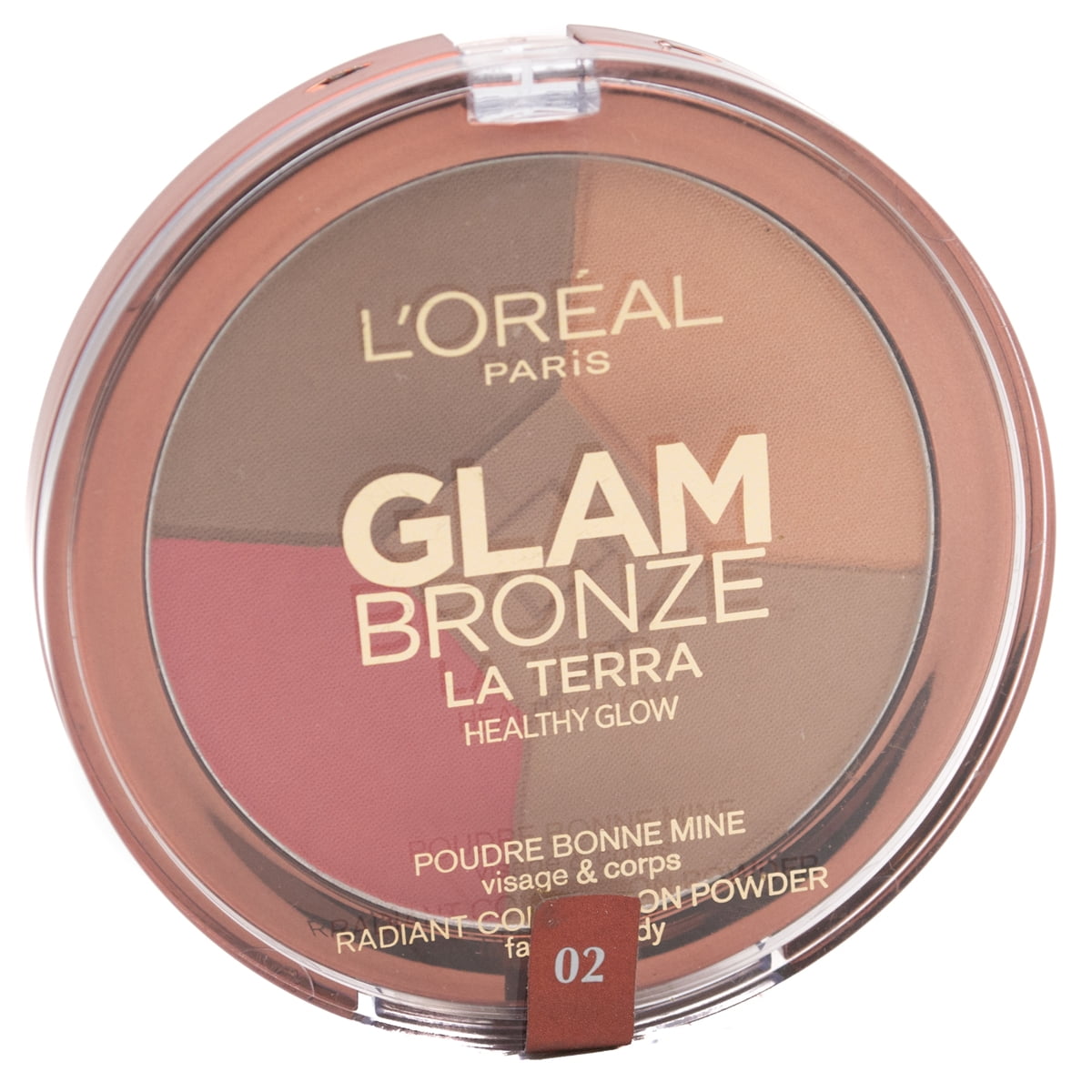 L'Oreal GLAM BRONZE, Healthy Glow Natural Face and Body Powder, 02