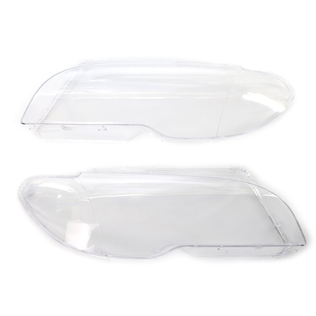 Un par de fundas de plástico transparente para faros delanteros izquierda y derecha de rep Irfora Cubierta de la lámpara