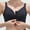 Black, variant on Crunowin Bras for Women, Front Zip Closure Bralette Breathable Bra Wireless Embroidery Bra Black 40/90BC