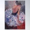 thumbnail image 2 of Well Deserved Rest - Ballet & Other Dancers Art Gallery Poster Wall Art, Modern Wall Decor For Living Room Bedroom, 24x36 UNFRAMED, 2 of 3