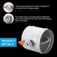 thumbnail image 3 of Uxcell 7.9 Inch Manual Control Volume Damper, Galvanized Iron Backdraft Damper for Air Duct, Airflow, Dryer Vent, 190mm, 3 of 6