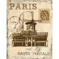 thumbnail image 2 of Gregory Gorham 15x18 White Modern Wood Framed Wall Art Titled - Paris Collage IV, 2 of 5