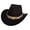 Z103-Black, variant on Shapeable Western Cowboy Hat for Men and Women, Classic Wide Brim Travel Friendly Headwear with Belt Buckle, Lightweight Sun Protection Hat