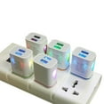 thumbnail image 2 of Maoww Chargeurs Muraux USB Rapides Universels à DEL Tête de Charge Haute Performance Fournitures Résistantes à l'Usure Adaptateur d'Alimentation pour Bureau Violet, 2 of 8