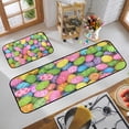 thumbnail image 4 of Easter Floor Mat Set, 2-Piece Nonslip Door Mat for Entryway, Rabbit Print Holiday Floor Mats, Absorbent Low-Profile Rug for Bathroom and Kitchen, Seasonal Home Decor^, 4 of 6